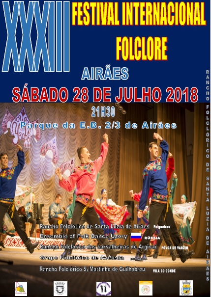 33º Festival Internacional de Folclore AIRÃES/2018, dia 28 de julho