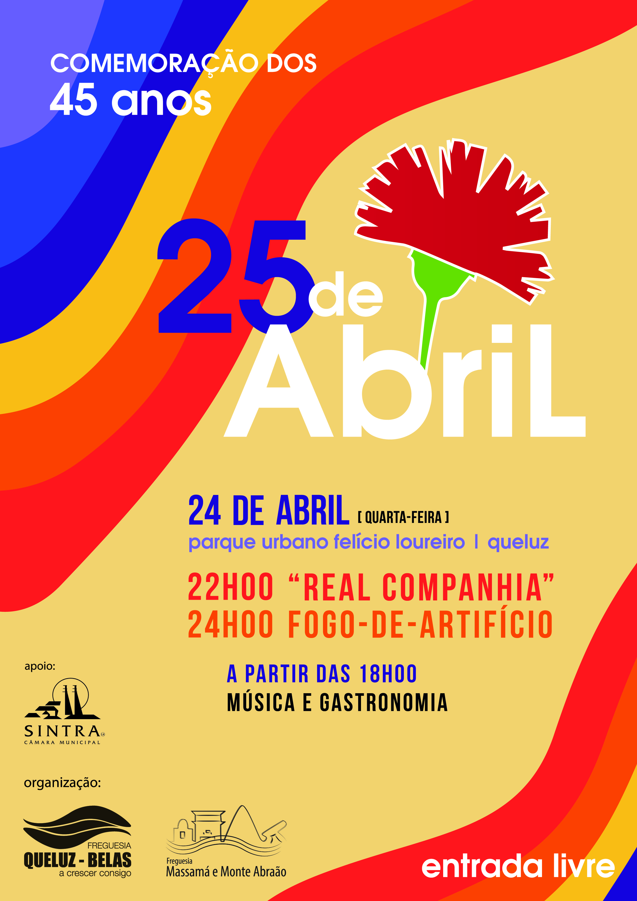 Celebrações do 25 de Abril - Cidade de Queluz