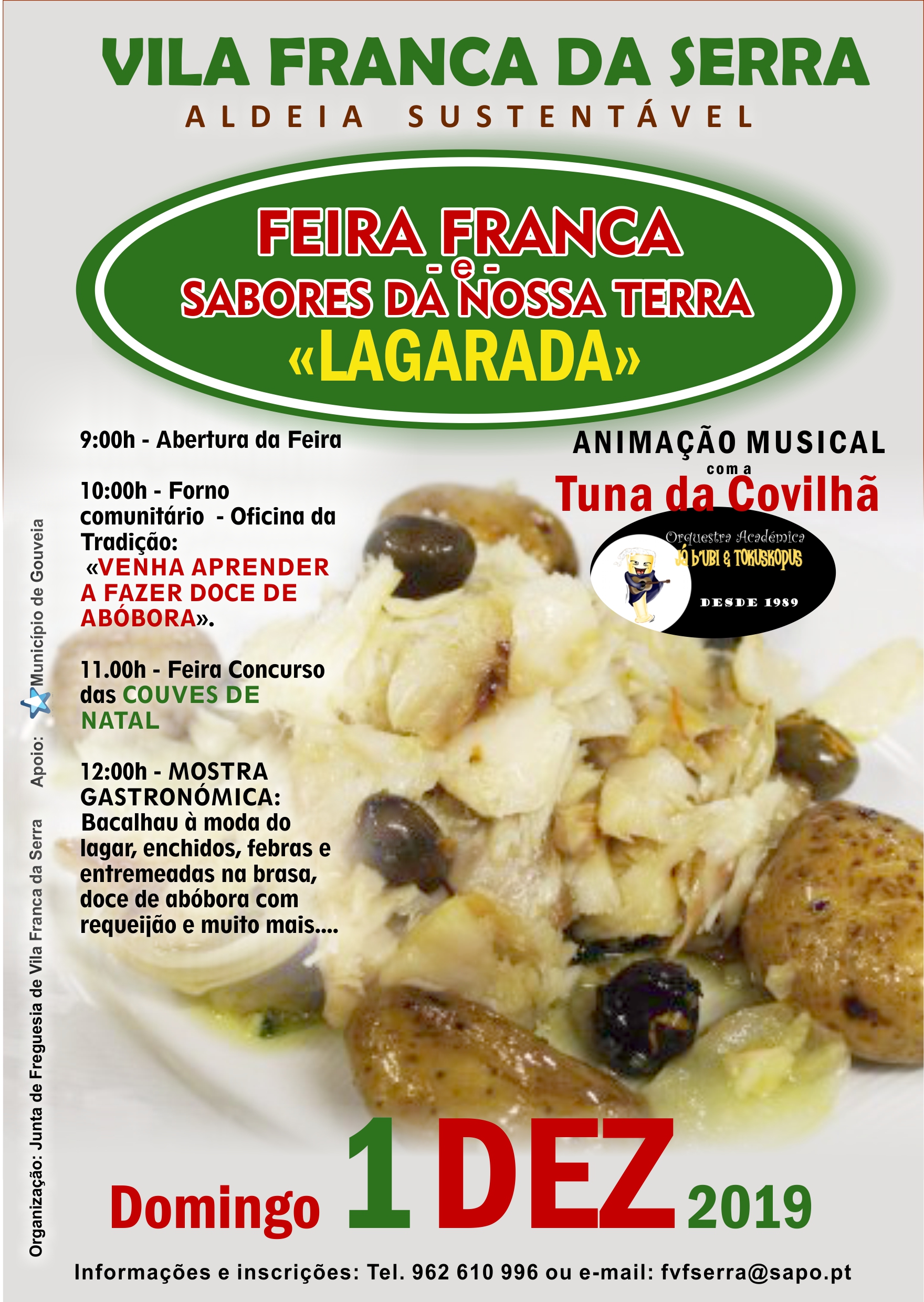 Feira Franca e Mostra Gastronómica dia 01/12/2019